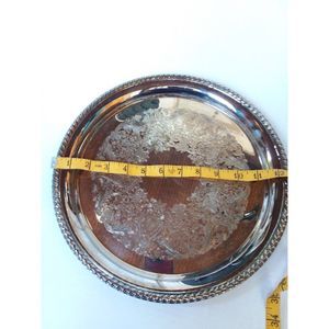 International Silver Co. Round Serving Platter Silver